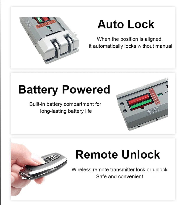 RAYKUBE Electronic Fingerprint Smart Door Lock Kit Anti-theft Invisible Digital Lock With Remote Controller Waterproof Keypad