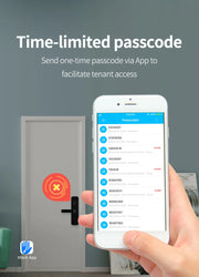 WIFI App Electronic Door Lock  Biometric Fingerprint Door Lock RFID Bluetooth smart Digital Keyless Lock TTlock