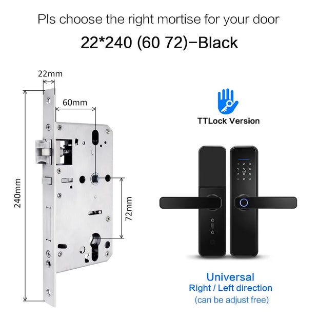 WIFI App Electronic Door Lock  Biometric Fingerprint Door Lock RFID Bluetooth smart Digital Keyless Lock TTlock