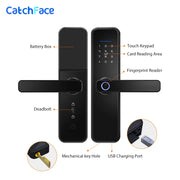WIFI App Electronic Door Lock  Biometric Fingerprint Door Lock RFID Bluetooth smart Digital Keyless Lock TTlock