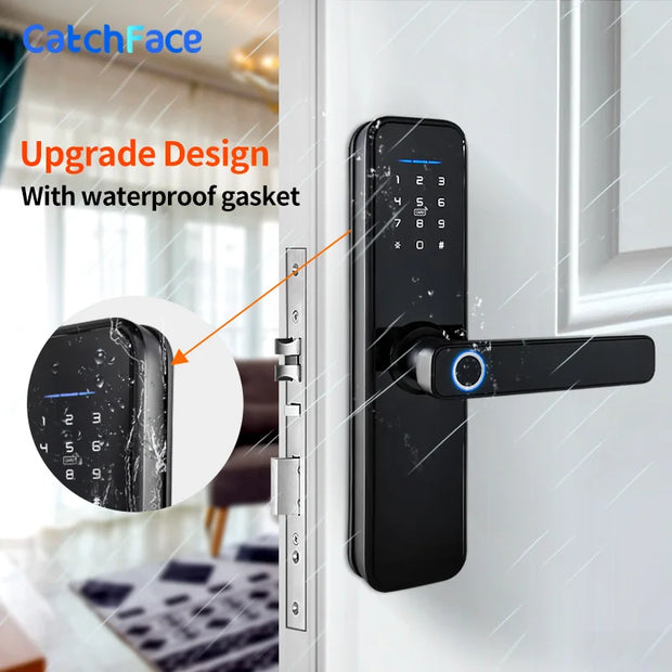WIFI App Electronic Door Lock  Biometric Fingerprint Door Lock RFID Bluetooth smart Digital Keyless Lock TTlock