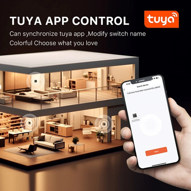Tuya Zigbee Smart Scene Switch Lighting Smart Control Scene Control Switch Panel Smart Socket Smart Switch 485 86 Box