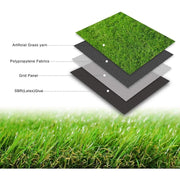 Artificial Grass Turf Lawn, 12 Feet X 25 Feet Realistic Garden Balcony Decor Landscape, Artificial Grass