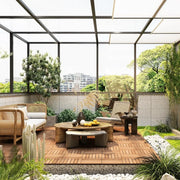 All Weather Use Outdoor Garden 54 PCS 12" x 12" Indoor Outdoor Waterproof Flooring Tiles & Poolside Wpc Tiles Decor