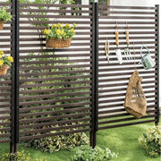 3 Ft W X 4 Ft H Metal Outdoor Privacy Screen Privacy Fence Privacy Screen Fence Fence Panel for Outside Backyard Garden Patio