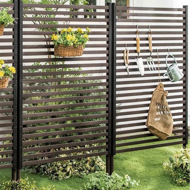3 Ft W X 4 Ft H Metal Outdoor Privacy Screen Privacy Fence Privacy Screen Fence Fence Panel for Outside Backyard Garden Patio