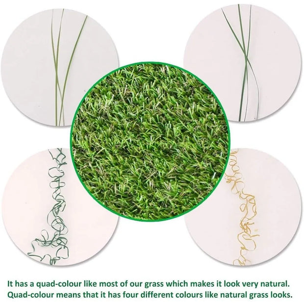 Artificial Grass Turf Area Rug - Perfect Color/Sizing for Any Indoor/Outdoor Uses and Decorations. Grass Turf Outdoor Decor