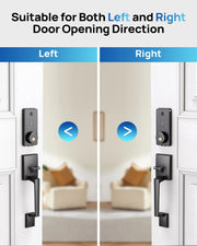 SF0802 App Smart Door Lock Electronic Door Lock Fingerprint Remote Unlocking Keyless Password Lock with Handle 60/70mm Bolt