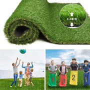 Artificial Grass for Pet Dogs Thick Synthetic Fake Grass Turf with Drain Holes, Indoor Outdoor Lawn Landscape for Gym Patio