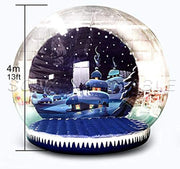 2024 Hot Sale For Outdoor Decoration Large Christmas Promotion Pvc Inflatable Snow Globe Photo Booth Christmas Ornaments Ball