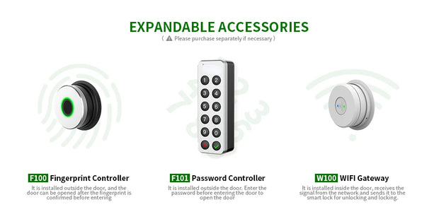 Wehere M300 Fingerprint Lock Door Electronic Lock  Wifi/Bluetooth/Key Pad/Biometric Smart Lock For Office/Hotel/Apartment