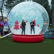 2024 Hot Sale For Outdoor Decoration Large Christmas Promotion Pvc Inflatable Snow Globe Photo Booth Christmas Ornaments Ball