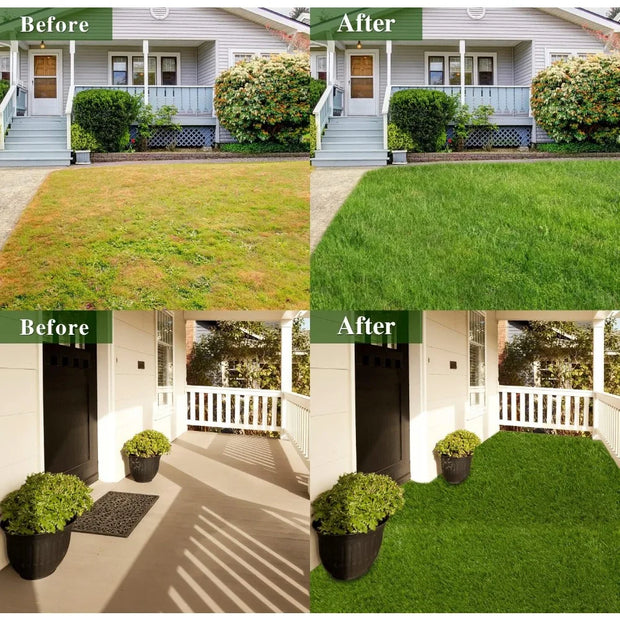 Artificial Grass for Pet Dogs Thick Synthetic Fake Grass Turf with Drain Holes, Indoor Outdoor Lawn Landscape for Gym Patio