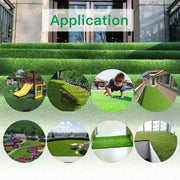 Artificial Grass Turf Lawn, 12 Feet X 25 Feet Realistic Garden Balcony Decor Landscape, Artificial Grass