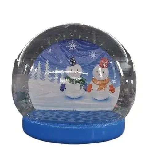 2024 Hot Sale For Outdoor Decoration Large Christmas Promotion Pvc Inflatable Snow Globe Photo Booth Christmas Ornaments Ball