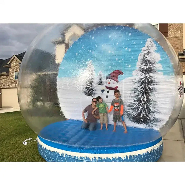 2024 Hot Sale For Outdoor Decoration Large Christmas Promotion Pvc Inflatable Snow Globe Photo Booth Christmas Ornaments Ball