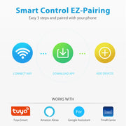 WiFi Water Flow Rate and Water Meter LCD Display Smart Water Valve DN20 Dual-Band Flow Rate Meter Shut On/Off Remote APP Control