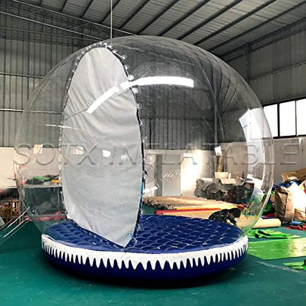2024 Hot Sale For Outdoor Decoration Large Christmas Promotion Pvc Inflatable Snow Globe Photo Booth Christmas Ornaments Ball