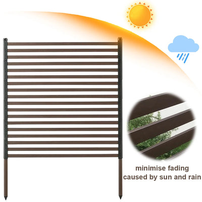 3 Ft W X 4 Ft H Metal Outdoor Privacy Screen Privacy Fence Privacy Screen Fence Fence Panel for Outside Backyard Garden Patio