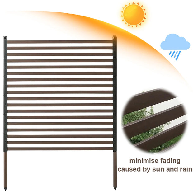 3 Ft W X 4 Ft H Metal Outdoor Privacy Screen Privacy Fence Privacy Screen Fence Fence Panel for Outside Backyard Garden Patio