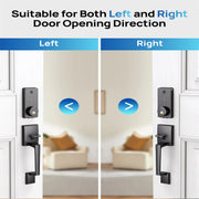SF0802 App Smart Door Lock Electronic Door Lock Fingerprint Remote Unlocking Keyless Password Lock with Handle 60/70mm Bolt