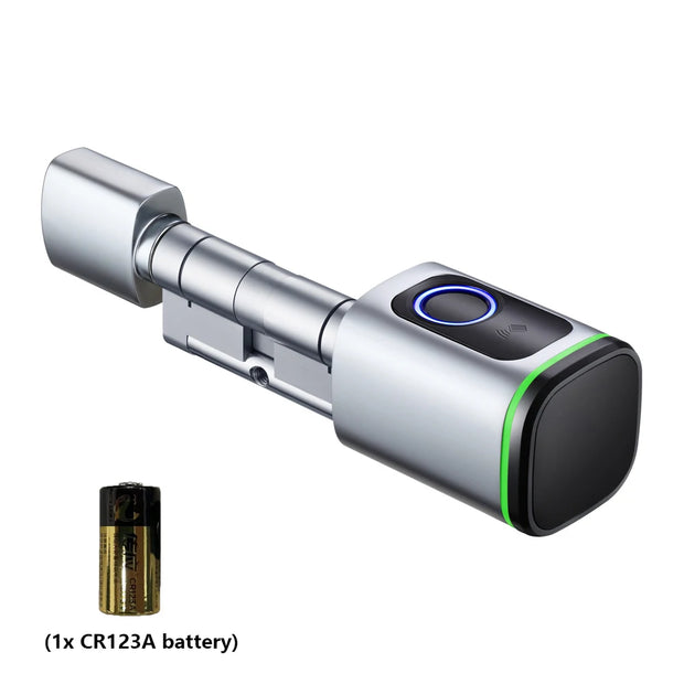 Zemismart BLE DIY Cylinder Smart Electronic Door Lock Work with Tuya APP Fingerprint Keys IC Card Unlock Home Hotels Security