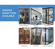 Waterproof Outdoor Fingerprint Tuay Wifi APP Digit Electronic Door Lock Password Keyless Aluminum Glass Sliding Smart Door Lock