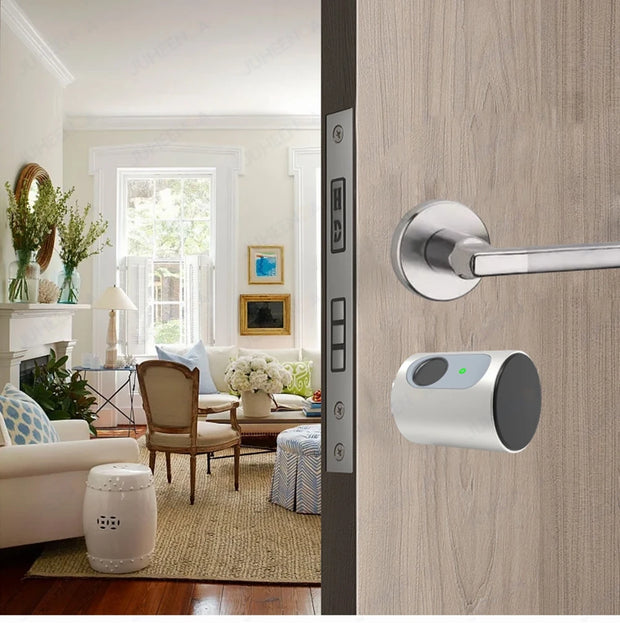 Adjustable Euro Cylinder Smart Lock Tuya BLE Fingerprint IC Card Keys Phone App Home Electronic Door Lock Core Digital Keyless