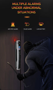SANKESONG 3D Face Door Lock Security Face & Camera Monitor Intelligent Fingerprint Password Biometric Electronic Key Unlock