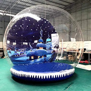 2024 Hot Sale For Outdoor Decoration Large Christmas Promotion Pvc Inflatable Snow Globe Photo Booth Christmas Ornaments Ball