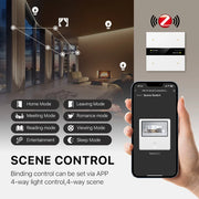 Tuya Zigbee Smart Scene Switch Lighting Smart Control Scene Control Switch Panel Smart Socket Smart Switch 485 86 Box