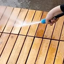 Acacia Wood Flooring Interlocking Deck Tiles for Patio Decor, Waterproof Indoor & Outdoor Decor - Balcony Garden Decking Tile
