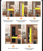 SANKESONG 3D Face Recognition Fingerprint Smart Door Lock WiFi Camera Electronic Lock Digital Electronic Key IC Card APP Unlock