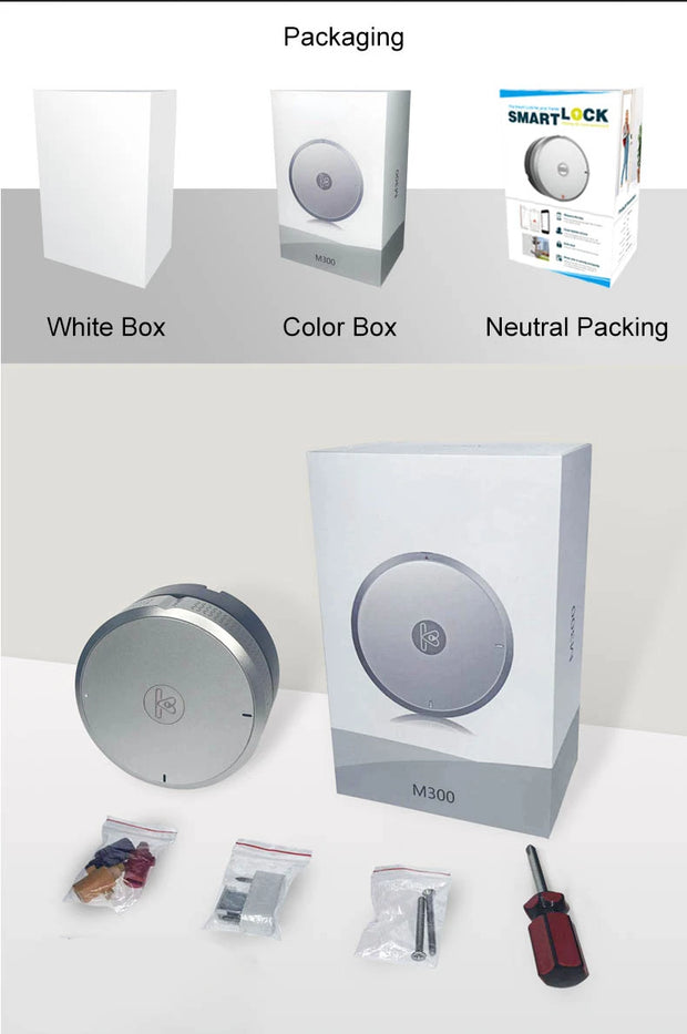 Wehere M300 Fingerprint Lock Door Electronic Lock  Wifi/Bluetooth/Key Pad/Biometric Smart Lock For Office/Hotel/Apartment
