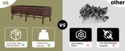 Raised Garden Bed, Outdoor Oversize Planter Box with Liner, Cedar Garden Bed with Legs for Vegetables Flower Herb,