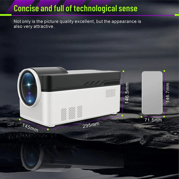 700ANSI HY450 Projector 8K 1080P Ultra Short Throw H716 BT5.4 Auto Offset Electronic Focus Home Theater Voice-A39U