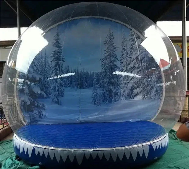 2024 Hot Sale For Outdoor Decoration Large Christmas Promotion Pvc Inflatable Snow Globe Photo Booth Christmas Ornaments Ball