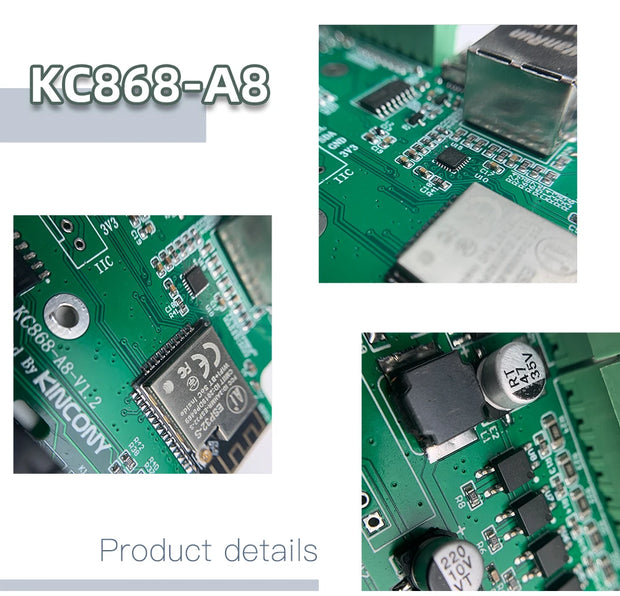 A8 ESP32 Development Relay Board Smart Home Automation Module Controller WiFi Ethernet Tasmota ESPHome Arduino DS18B20/DHT11/21