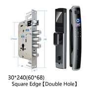 SANKESONG 3D Face Door Lock Security Face & Camera Monitor Intelligent Fingerprint Password Biometric Electronic Key Unlock
