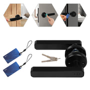 Fingerprint Door Lock Digital Electronic Lock Smart Door Handle Lock with Fingerprint, Password, IC Card, Bluetooth, Key