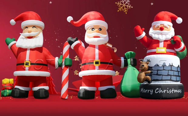 2024 Hot Sale For Outdoor Decoration Large Christmas Promotion Pvc Inflatable Snow Globe Photo Booth Christmas Ornaments Ball