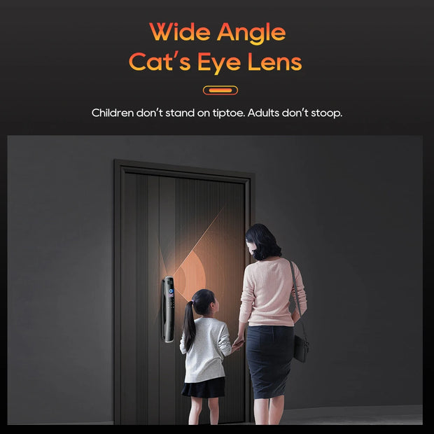 SANKESONG 3D Face Door Lock Security Face & Camera Monitor Intelligent Fingerprint Password Biometric Electronic Key Unlock