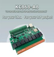 A8 ESP32 Development Relay Board Smart Home Automation Module Controller WiFi Ethernet Tasmota ESPHome Arduino DS18B20/DHT11/21