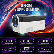 700ANSI HY450 Projector 8K 1080P Ultra Short Throw H716 BT5.4 Auto Offset Electronic Focus Home Theater Voice-A39U