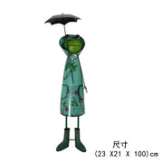 American Style Garden Decoration Courtyard Ornaments Creative Iron Art Frog Lawn Landscaping Outdoor Courtyard Layout Home Decor