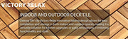 Acacia Wood Flooring Interlocking Deck Tiles for Patio Decor, Waterproof Indoor & Outdoor Decor - Balcony Garden Decking Tile