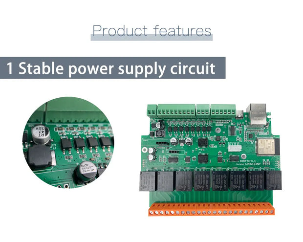 A8 ESP32 Development Relay Board Smart Home Automation Module Controller WiFi Ethernet Tasmota ESPHome Arduino DS18B20/DHT11/21