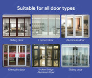 ttlock app slim smart lock electronic fingerprint door handle keyless outdoor waterproof aluminum sliding door lock for home