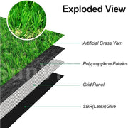 Artificial Grass Turf Area Rug - Perfect Color/Sizing for Any Indoor/Outdoor Uses and Decorations. Grass Turf Outdoor Decor