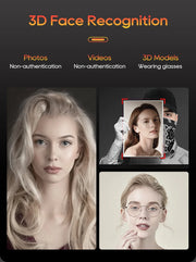 SANKESONG 3D Face Recognition Fingerprint Smart Door Lock WiFi Camera Electronic Lock Digital Electronic Key IC Card APP Unlock